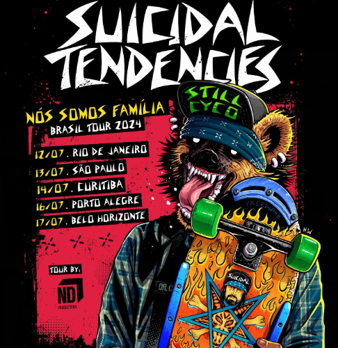 Turnê do Suicidal Tendencies em cinco datas pelo país.